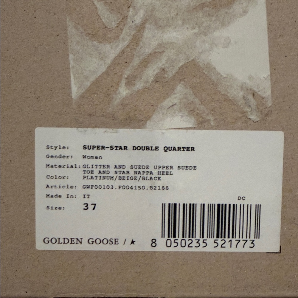 Golden Goose Women’s Distressed Super-Star Double Quarter Sneakers - Picture 12 of 13